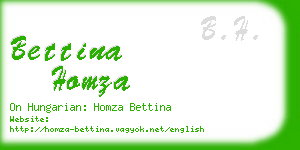 bettina homza business card